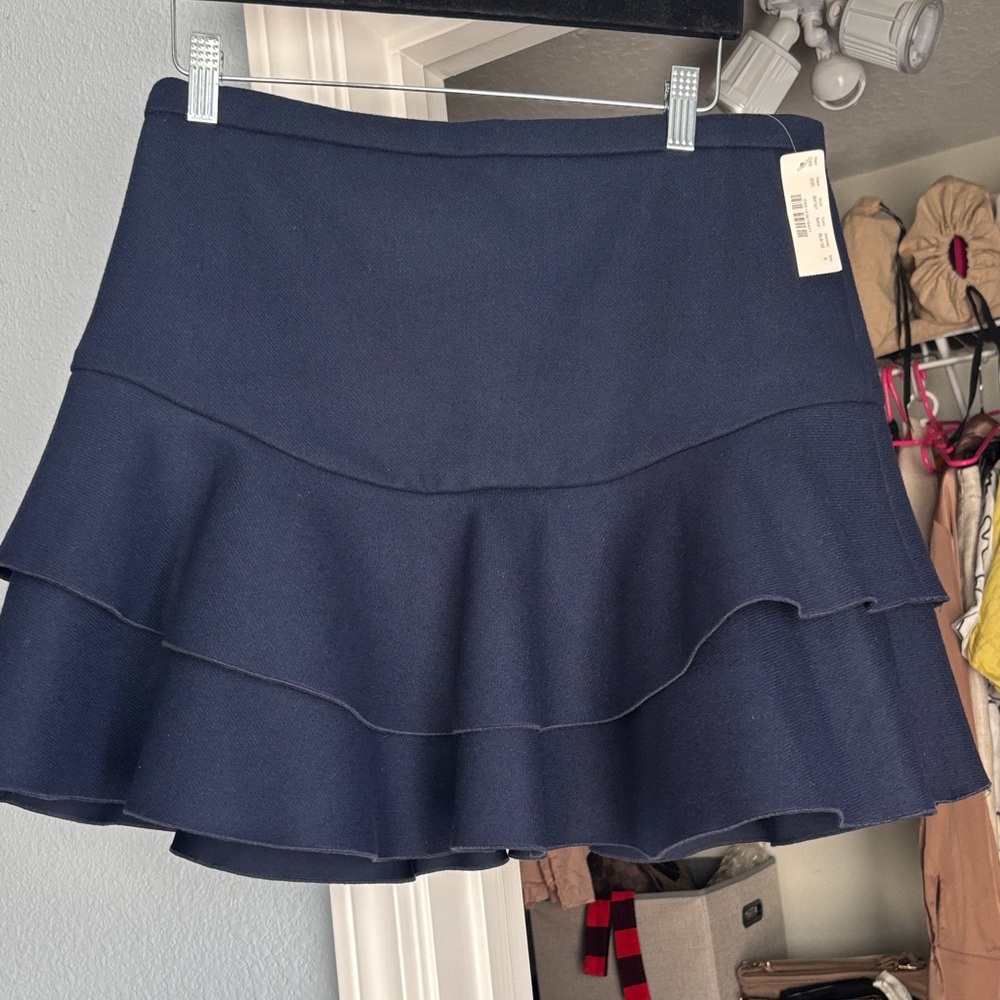 J. Crew Navy Skirt 6 NWT